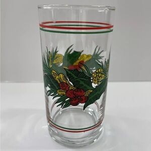 Vintage Drinking Christmas Glass Tumbler Acorns